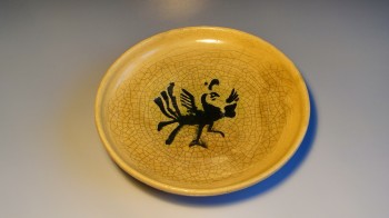 Ceramiczny talerz z feniksem